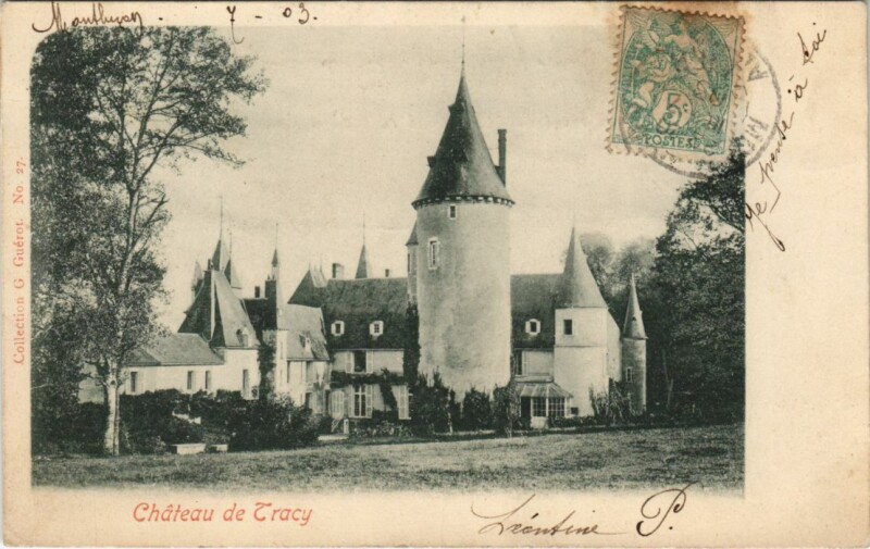 Carte postale ancienne Chateau de Tracy
