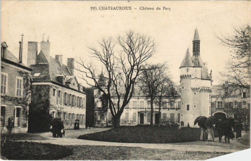 Carte postale ancienne Chateauroux Chateau du Parc France