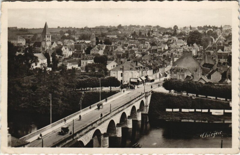 Carte postale ancienne Le Blanc Vue Generale France au Blanc