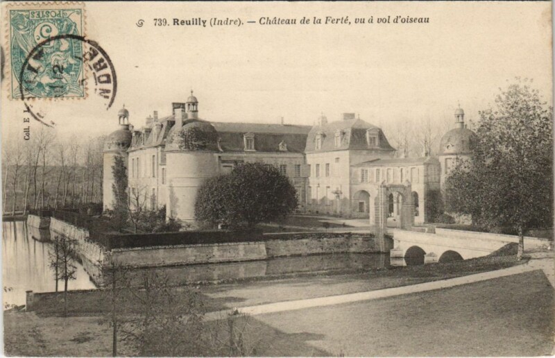 Carte postale ancienne Reuilly Chateau de la Ferte France à Reuilly