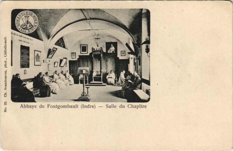 Carte postale ancienne Abbaye de Fontgombaud Sallee du Chapitre France