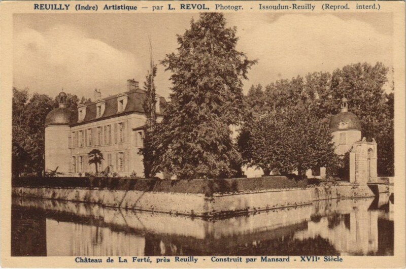 Carte postale ancienne Reuilly Chateau de la Ferte France à Reuilly