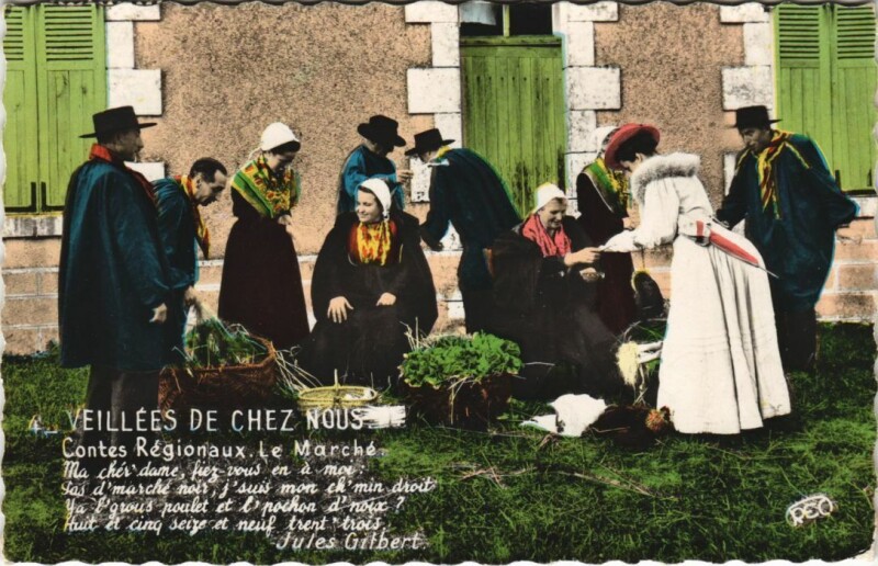 Carte postale ancienne Veillees de Chez Nous France