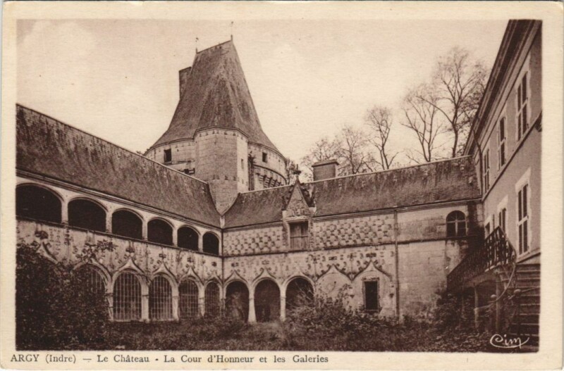 Carte postale ancienne Argy Le Chateau France