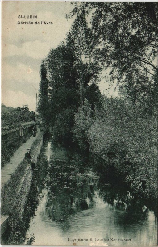 Carte postale ancienne Saint-Lubin Derivee de l'Avre