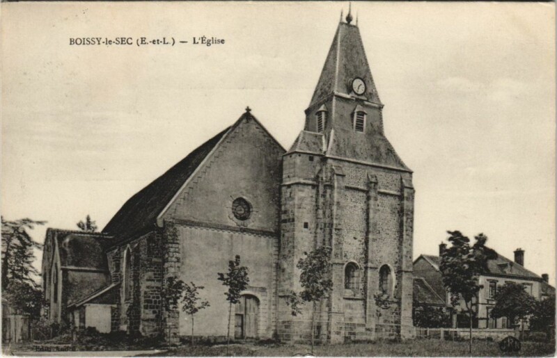 Carte postale ancienne Boissy-le-Sec L'Eglise