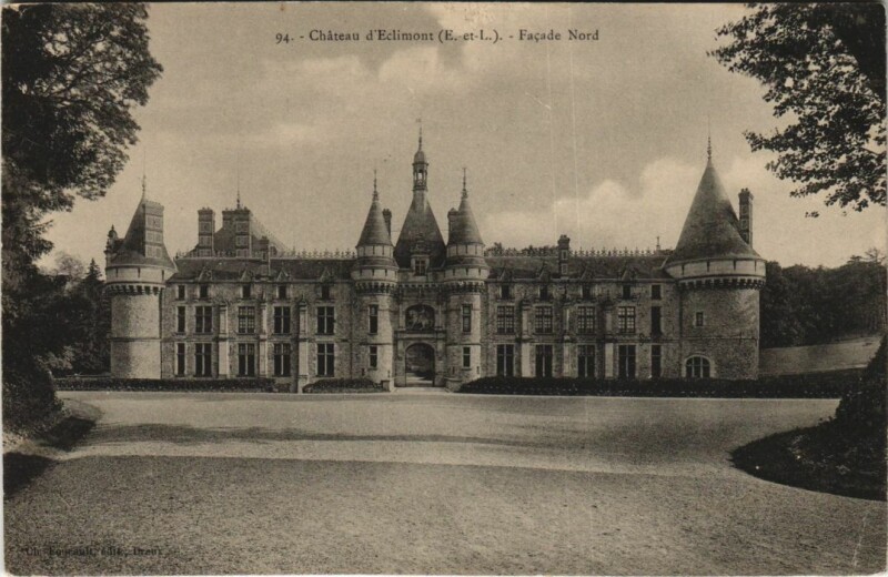 Carte postale ancienne Chateau d'Eclimont - Facade Nord