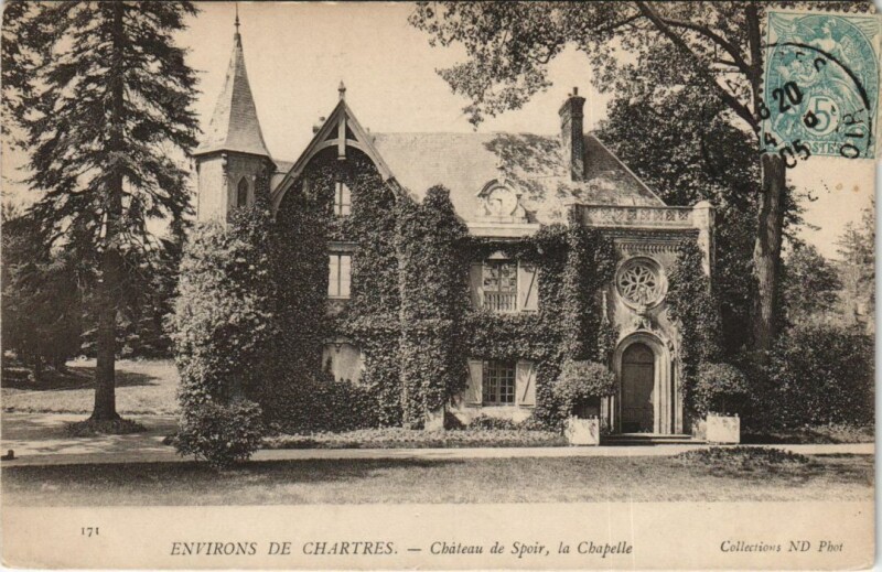 Carte postale ancienne Chartres Environs - Chateau de Spoir - La Chapelle à Chartres