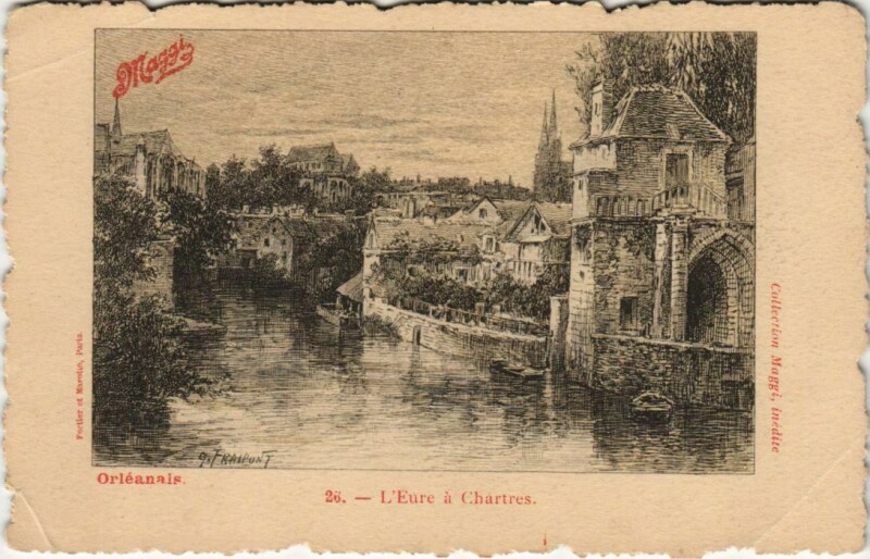 Carte postale ancienne Chartres L'Eure a Chartres à Chartres