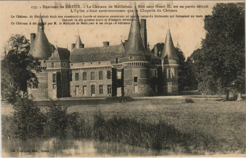 Carte postale ancienne Maillebois Le Chateau de Maillebois à Maillebois