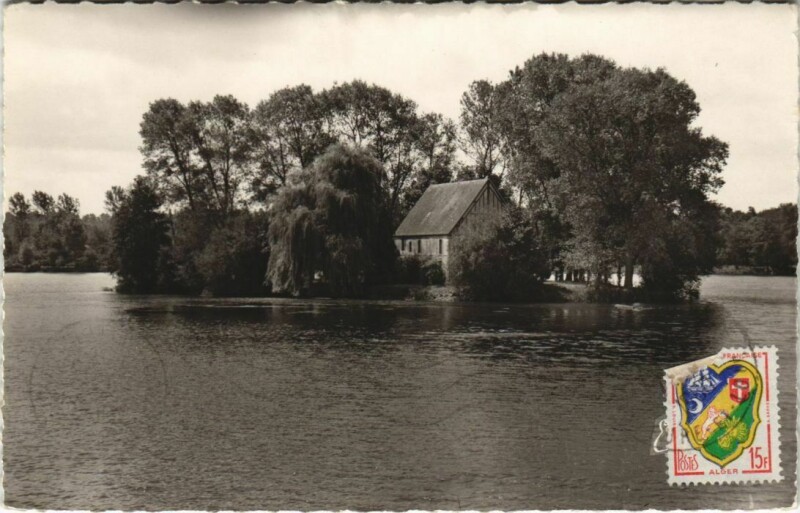 Carte postale ancienne Landelles L'Etang de Landelles - L'Ile - Courville-sur-Eure Env. à Courville-sur-Eure