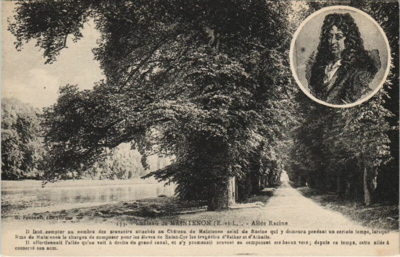 Carte postale ancienne Maintenon Chateau - Allee Racine à Maintenon