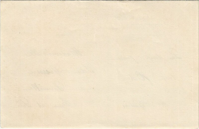 Carte postale ancienne Back Side of a Postcard without the Front Side