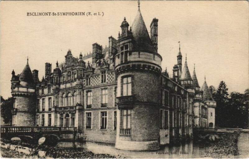Carte postale ancienne Esclimont-Saint-Symphorien Chateau
