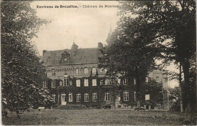 Carte postale ancienne Brezolles Environs - Chateau de Montuel à Brezolles