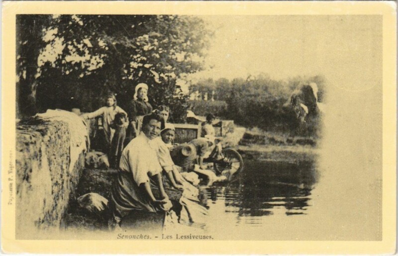 Carte postale ancienne Senonches Les Lessiveuses - Reprint ! à Senonches