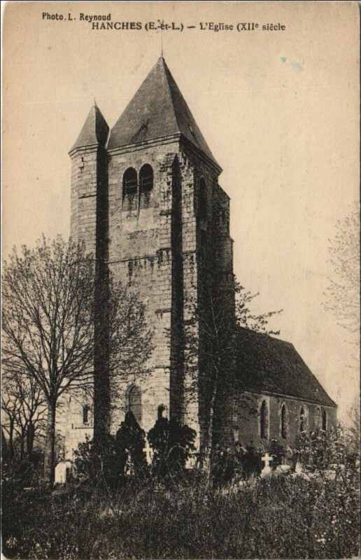 Carte postale ancienne Hanches L'Eglise à Hanches