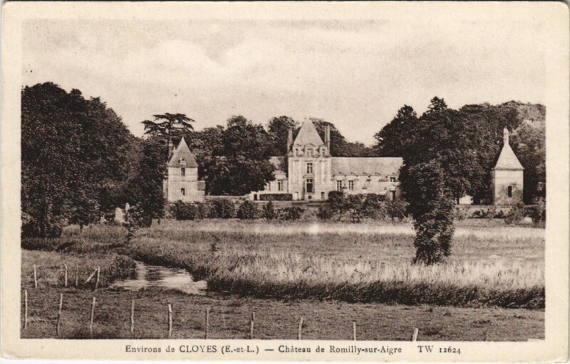Carte postale ancienne Omilly-sur-Aigre Chateau
