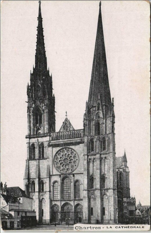 Carte postale ancienne Chartres La Cathedrale à Chartres
