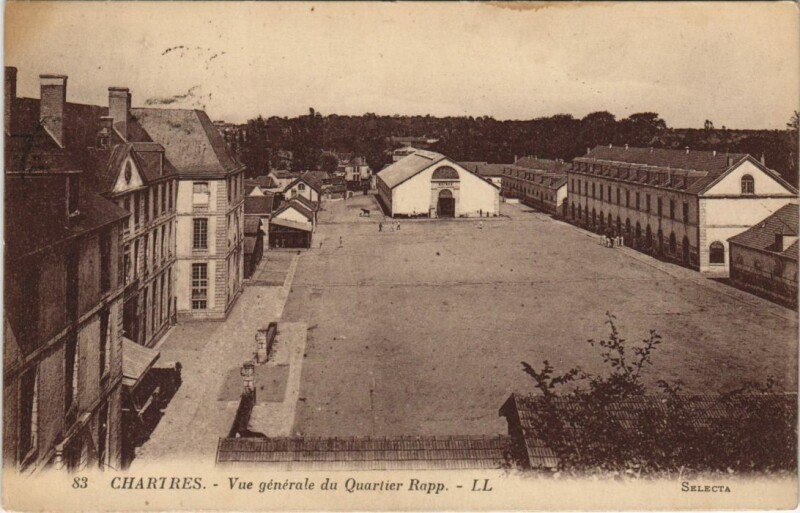 Carte postale ancienne Chartres Vue Generale du Quartier Rapp France à Chartres