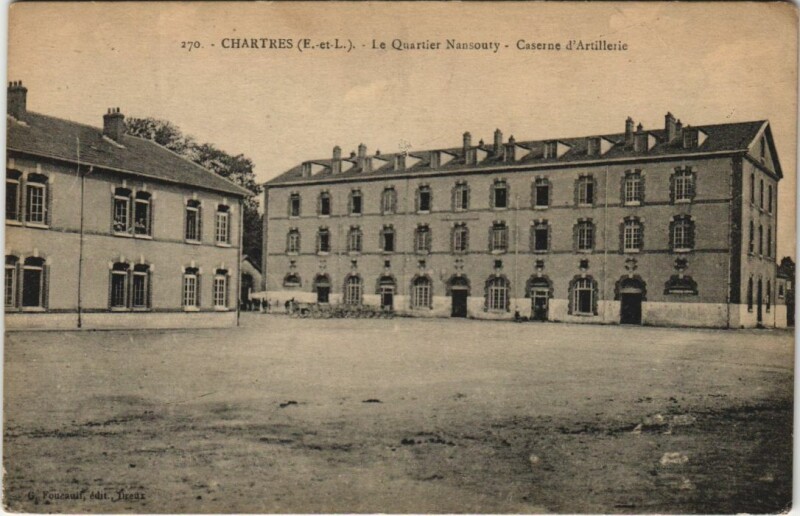 Carte postale ancienne Chartres Le Quartier Nansouty France à Chartres