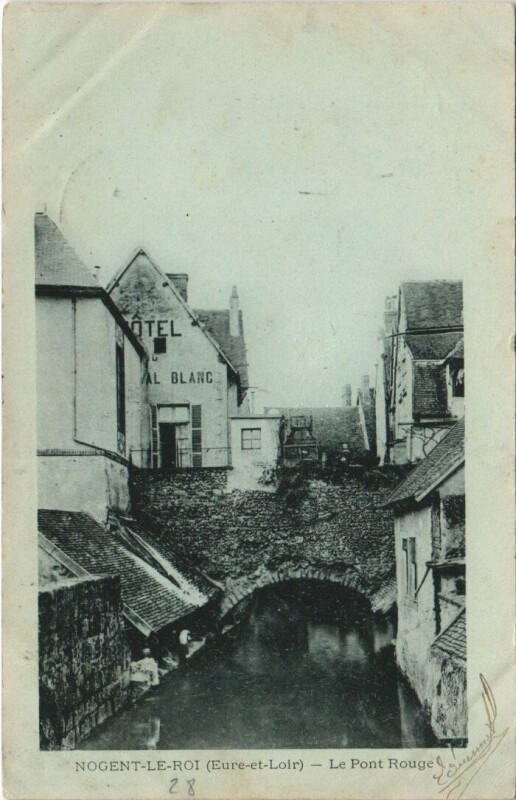 Carte postale ancienne Nogent le Roi Le Pont Rouge France à Nogent-le-Roi
