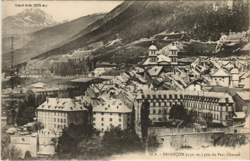 Carte postale ancienne Briancon pris du Parc Chancel France