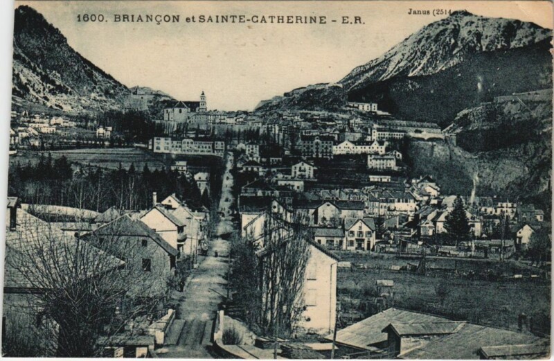Carte postale ancienne Briancon et Sainte-Catherine France