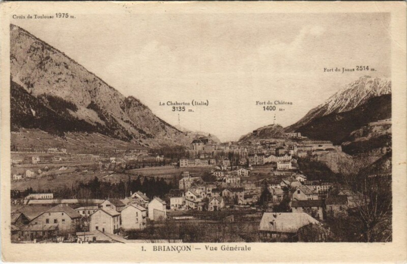 Carte postale ancienne Briancon Vue Generale France