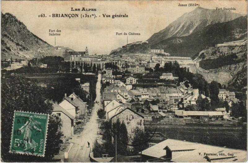 Carte postale ancienne Briancon Vue Generale France