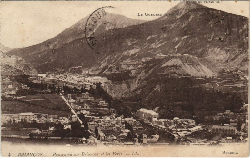Carte postale ancienne Briancon Panorama France