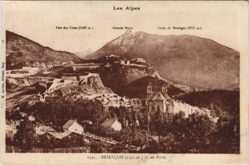 Carte postale ancienne Briancon et ses Forts France