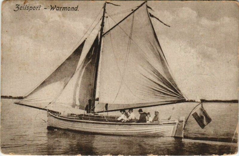 Carte postale ancienne Warmond - Zeilsport - Sailboat Ships