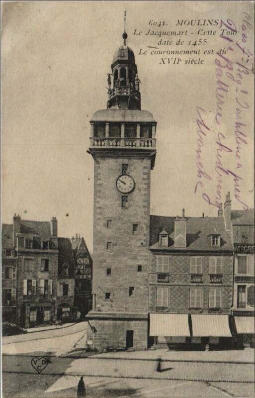 Carte postale ancienne Moulins Jacquemart à Moulins