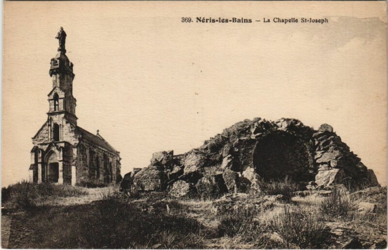 Carte postale ancienne Neris les Bains Chapelle Saint-Joseph