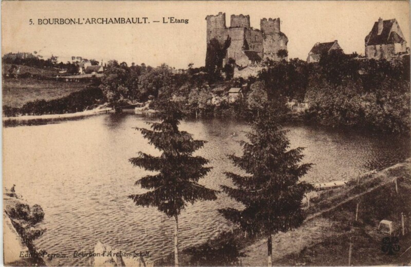 Carte postale ancienne Bourbon-l'Archambault L'Etang à Bourbon-l'Archambault