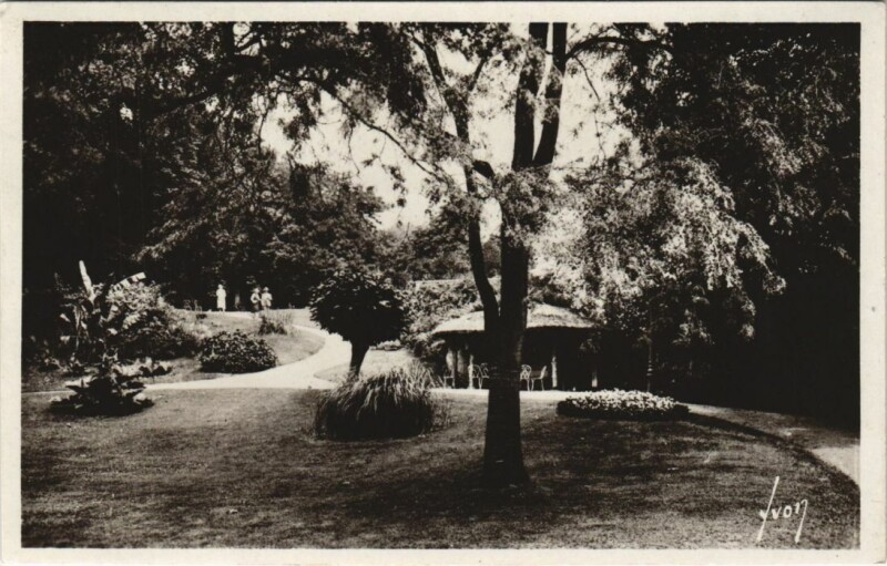 Carte postale ancienne Vichy Le Parc des Celestins à Vichy