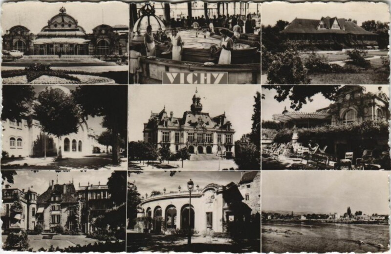 Carte postale ancienne Vichy souvenir à Vichy