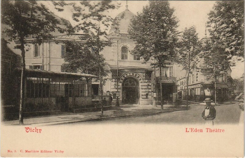 Carte postale ancienne Vichy Eden Theatre à Vichy