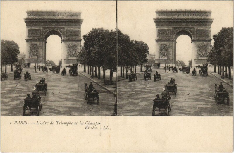 Carte postale ancienne Paris 8e Champs-Elysées
