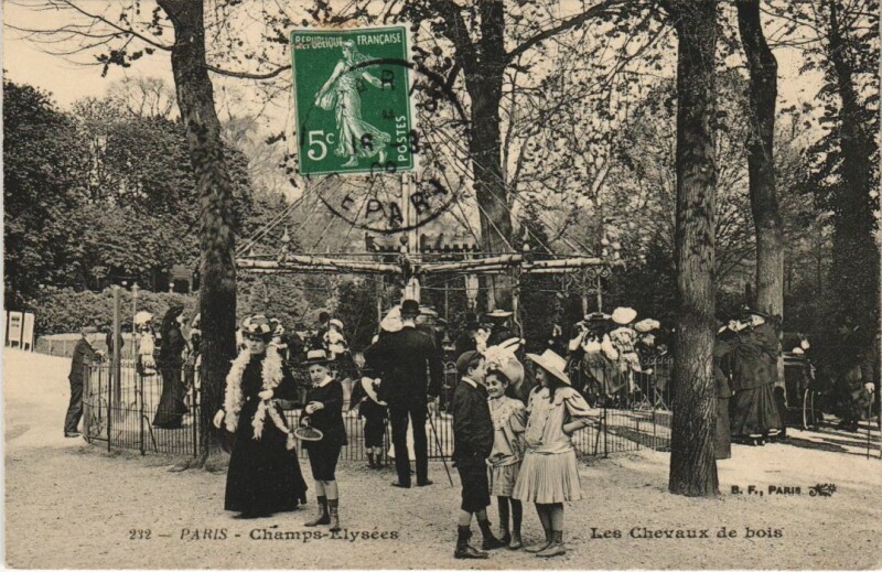 Carte postale ancienne Paris 8e Champs-Elysées