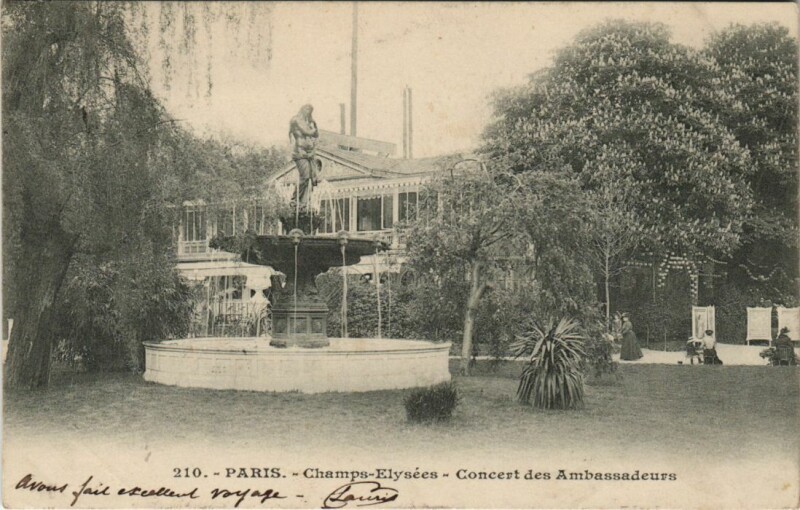 Carte postale ancienne Paris 8e Champs-Elysées