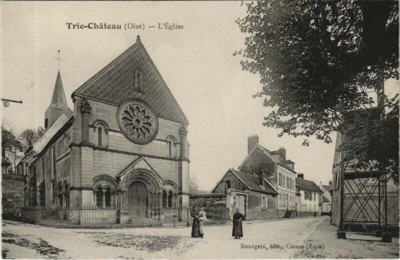Carte postale ancienne Trie-Chateau L'Eglise