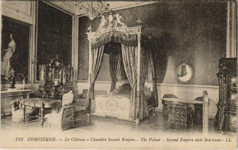 Carte postale ancienne Compiegne Le Chateau - Chambre Second Empire