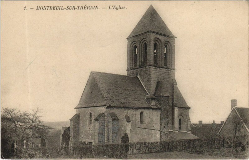 Carte postale ancienne Montreuil-sur-Therain L'Eglise