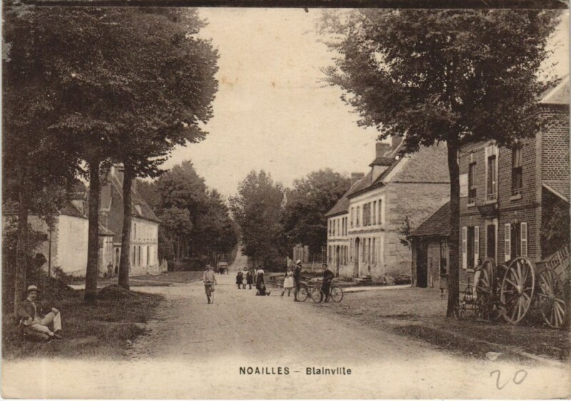 Carte postale ancienne Noailles Blainville à Noailles