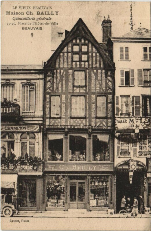 Carte postale ancienne Beauvais Maison Ch. Bailly à Bailly