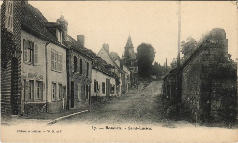 Carte postale ancienne Beauvais Saint-Lucien à Beauvais