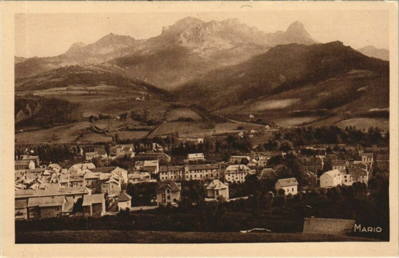 Carte postale ancienne Barcelonnette Vue Generale à Barcelonnette