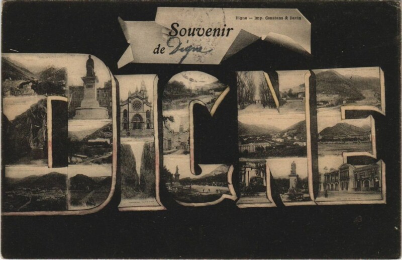 Carte postale ancienne Digne-les-Bains Scenes à Digne-les-Bains